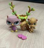 Littlest Pet Shop - Uil #1373 en Eekhoorn #1372, Verzamelen, Verzenden, Zo goed als nieuw