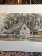 Aquarel van Frans Schoorl, Ophalen of Verzenden