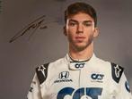 Orginele handtekening Pierre Gasly, Ophalen of Verzenden, Nieuw, Formule 1