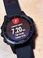 Garmin Fenix 5S Saffier - Topconditie!, B, Afstand, G, Zwart