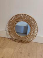 Rotan Spiegel - Natuurlijke Look, Huis en Inrichting, Ophalen, Rond, Zo goed als nieuw, Minder dan 100 cm
