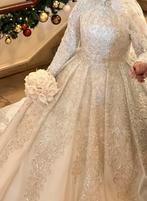 Handgemaakte Bruidsjurk / Gelinlik, Ophalen, Zo goed als nieuw, Wit, Trouwjurk