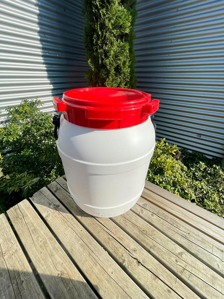 ✅ Curtec kunststof vat 55L z.g.a.n. gereinigd (2ekeus) ♻️, Dieren en Toebehoren, Overige Dieren-accessoires, Zo goed als nieuw