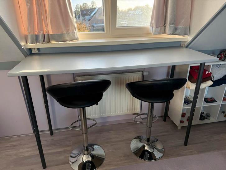 bureaublad met in hoogte verstelbare poten, Huis en Inrichting, Tafels | Statafels, Zo goed als nieuw, In hoogte verstelbaar, Ophalen
