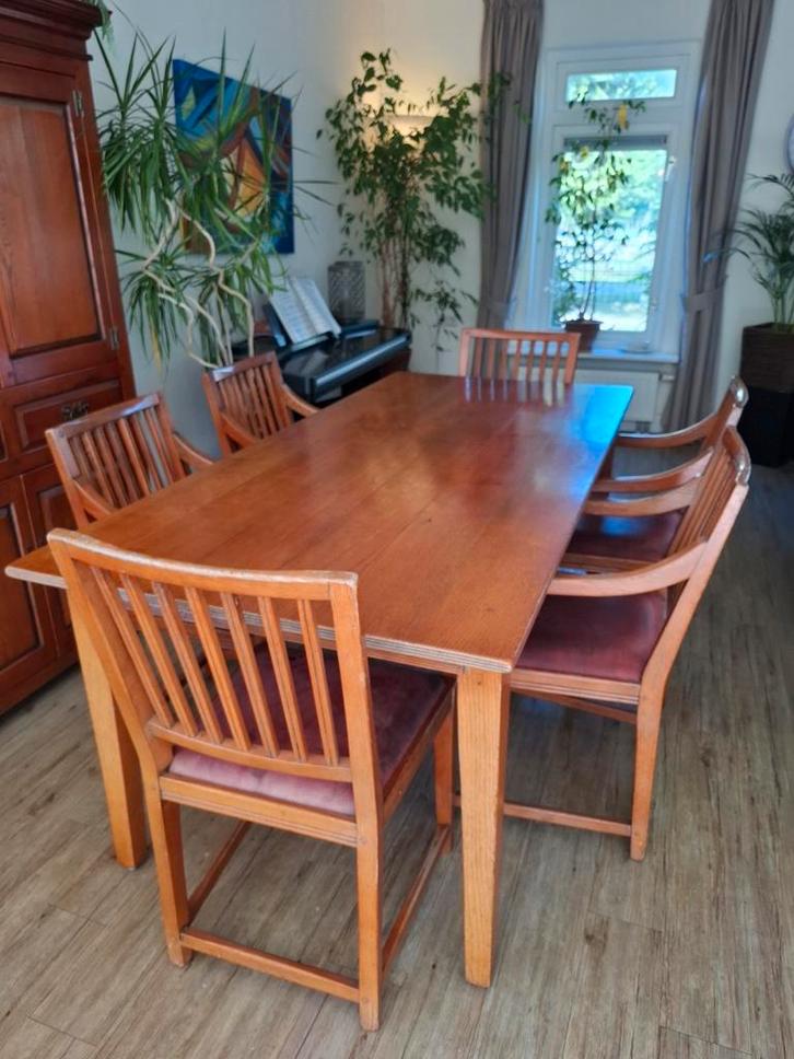 Schuitema en zonen eethoek/ eettafel/ stoelen, Huis en Inrichting, Complete eetkamers, Ophalen