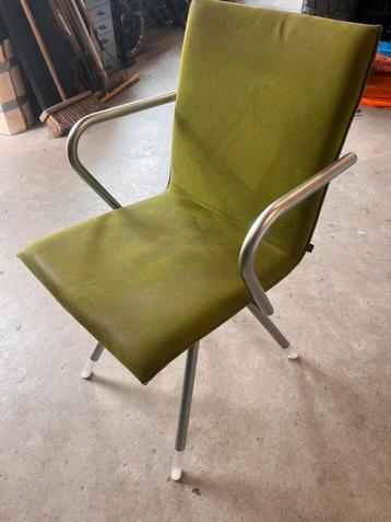 2 groen design stoelen in groen velvet  ARCO beschikbaar voor biedingen