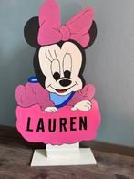 Minnie mouse geboortebord kraamcadeau, Ophalen, Zo goed als nieuw