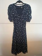 DKNY jurk blauw maat 40 met witte stipjes, Kleding | Dames, Jurken, Blauw, Maat 38/40 (M), Onder de knie, Zo goed als nieuw