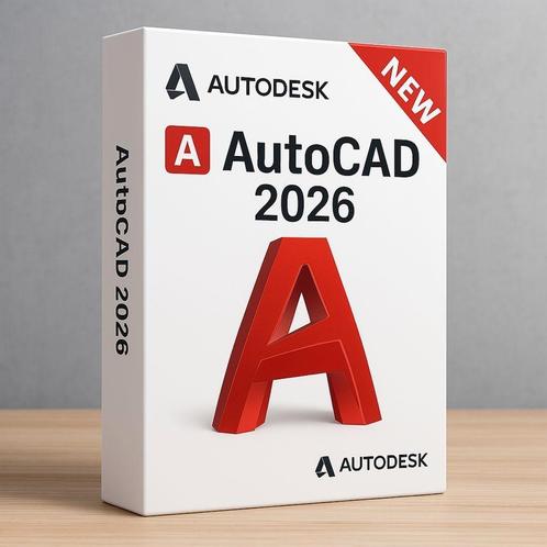 Autodesk AutoCad 2026 voor 3 jaar, 3 apparaten, Computers en Software, Office-software, Nieuw, Android, iOS, ChromeOS, MacOS, Windows