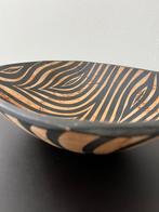 Houten vintage zebra schaal., Huis en Inrichting, Verzenden, Zo goed als nieuw, Rond, Overige materialen