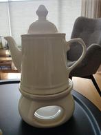 Theepot met rechaud Royal Boch Kitchen Ivory - z.g.a.n., Huis en Inrichting, Keuken | Servies, Ophalen, Overige typen, Zo goed als nieuw