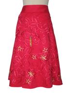 Whistles London rok, feestrok, roze/rood, Mt. 38 /M, Kleding | Dames, Rokken, Maat 38/40 (M), Verzenden, Whistles London, Zo goed als nieuw