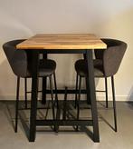 Barkrukken + bartafel (Kave Home & IKEA), 2 krukken, Ophalen, Zo goed als nieuw, 60 tot 90 cm