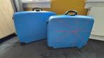 Delsey lichtblauwe koffer hardcase, Sieraden, Tassen en Uiterlijk, Koffers, Ophalen of Verzenden, Gebruikt, Hard kunststof, Slot