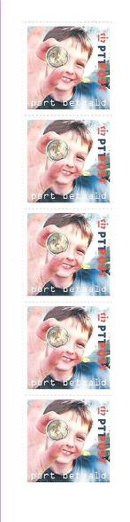 strip Kind met euromunt, Ophalen of Verzenden, Postfris
