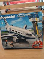 Playmobil 5261 vliegtuig met control-toren, Ophalen of Verzenden, Gebruikt, Complete set