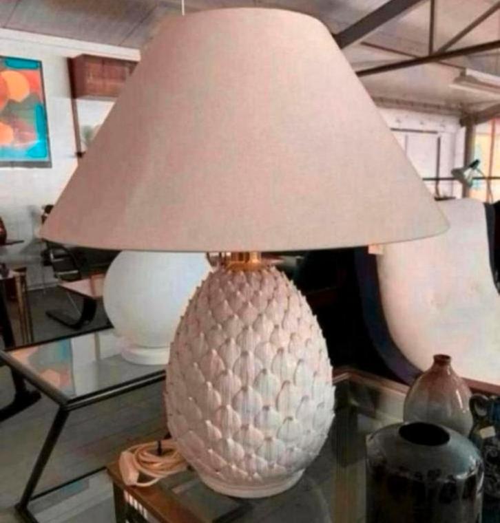 Lamp Ananas Pineapple tafellamp Hollywood Regency jaren 70., Huis en Inrichting, Lampen | Tafellampen, Ophalen of Verzenden