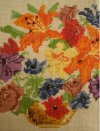 Vintage borduurwerk Bloemen / nr.1, Ophalen of Verzenden, Nieuw, Handborduren, Overige typen