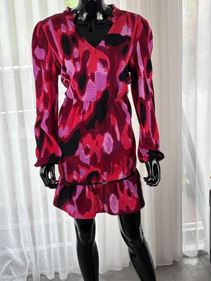 Opvallend Rood/Roze Jurkje, Kleding | Dames, Jurken, Zo goed als nieuw, Roze, Ophalen of Verzenden