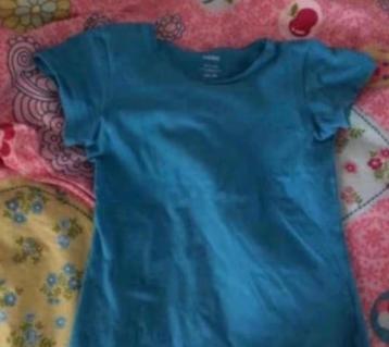 Blauw shirt Hema in maat 134/140 beschikbaar voor biedingen