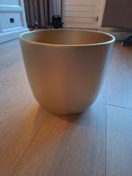 Grote gouden bloempot XL., Overige materialen, Overige kleuren, Ophalen of Verzenden, Zo goed als nieuw