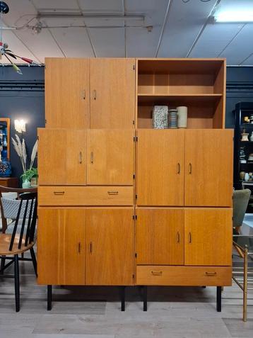 Vintage wandmeubel wandkast ladekast Simpla Lux design kast beschikbaar voor biedingen