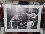 Mohammed Ali poster in luxe spiegellijst, Ophalen, Overige materialen, 50 tot 75 cm, Zo goed als nieuw