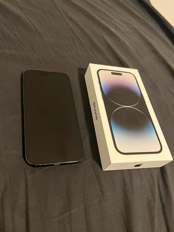 iPhone 14 Pro, Space Black, 128GB (Gebarsten achterkant)