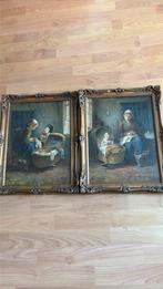 Schilderij Nefkens, Ophalen of Verzenden, Zo goed als nieuw, Hout, Minder dan 50 cm