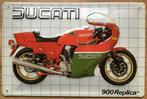 Reclamebord van Ducati 900 Replica in reliëf-30x20cm, Nieuw, Reclamebord, Verzenden