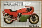 Reclamebord van Ducati 900 Replica in reliëf-30x20cm, Verzamelen, Merken en Reclamevoorwerpen, Nieuw, Reclamebord, Verzenden