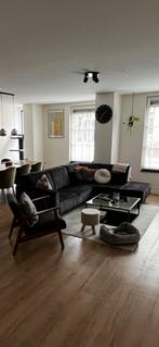 Hoekbank antraciet velvet - als nieuw, Huis en Inrichting, Banken | Bankstellen, Ophalen, Hoekbank, 75 tot 100 cm, Zo goed als nieuw