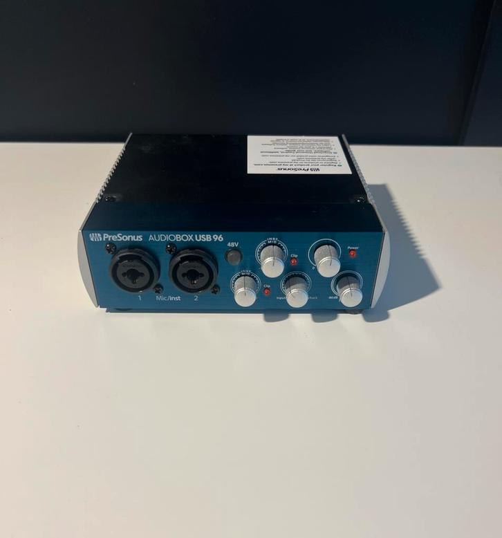 PreSonus AudioBox USB 96, Muziek en Instrumenten, Mengpanelen, Zo goed als nieuw, Minder dan 5 kanalen, Microfooningang, Ophalen of Verzenden
