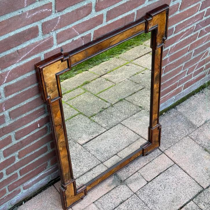 Antieke Art Deco Spiegel, Huis en Inrichting, Woonaccessoires | Spiegels, Gebruikt, 50 tot 75 cm, 100 tot 150 cm, Rechthoekig