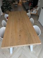 Houtmerk Eettafel met Muto Stoelen, Huis en Inrichting, Tafels | Eettafels, Ophalen, Zo goed als nieuw