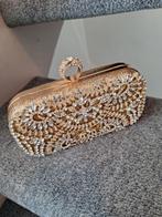 Gouden Avondtasje met Strass, Ophalen of Verzenden, Nieuw, Geel, Avondtasje