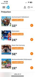 Ah 2e kaartje gratis, Tickets en Kaartjes, Twee personen, Kortingskaart