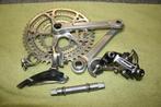 Campagnolo Nuovo Record TRIPLE crankset, Fietsen en Brommers, Fietsonderdelen, Crankstel of Pedalen, Gebruikt, Campagnolo, Racefiets