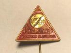 Metalen SUPRAVER ALG. GLASHANDEL Speld (Rood/Messingkleur)., Verzenden, Zo goed als nieuw, Merk, Speldje of Pin