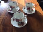 Drie Engelse kop en schotels. Bone China London Collection., Ophalen of Verzenden