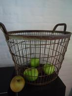 Unieke vintage ijzeren appelmand  authentiek brocante, Ophalen