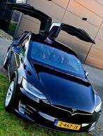 Tesla Model X 2017 Zwart met fabrieksgarantie batterij/motor, Automaat, Model X, Zwart, Leder en Stof