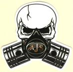 AJS sticker #1, Motoren, Ophalen of Verzenden