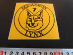 sticker Leger Squadron 7 LYNX Helikopter, Hobby en Vrije tijd, Ophalen, Zo goed als nieuw, Sticker