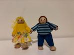 Set van twee oude poppenhuis poppetjes, Ophalen of Verzenden, Zo goed als nieuw