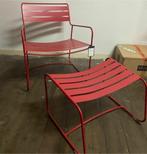 Fermob outdoor Surprising Low Fauteuil + voetenbank, Ophalen, Zo goed als nieuw, Metaal