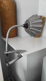 Vintage bureaulamp klemlamp zink, Huis en Inrichting, Ophalen of Verzenden, Gebruikt, Metaal, Minder dan 50 cm
