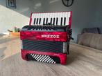 Hohner Bravo II SilentKey - 48-bassen - Rood, Muziek en Instrumenten, Accordeons, Ophalen, Toetsaccordeon, Met koffer, Hohner