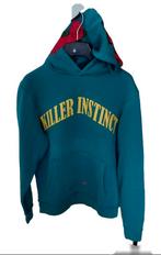 Oversized Hoodie killer instinct turquoise groen.. rozen, Kleding | Heren, Truien en Vesten, Ophalen of Verzenden, Zo goed als nieuw