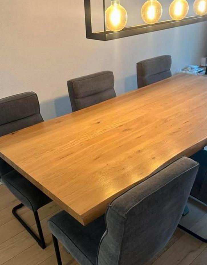 Eettafel, Huis en Inrichting, Tafels | Eettafels, Zo goed als nieuw, 100 tot 150 cm, 200 cm of meer, Rechthoekig, Ophalen